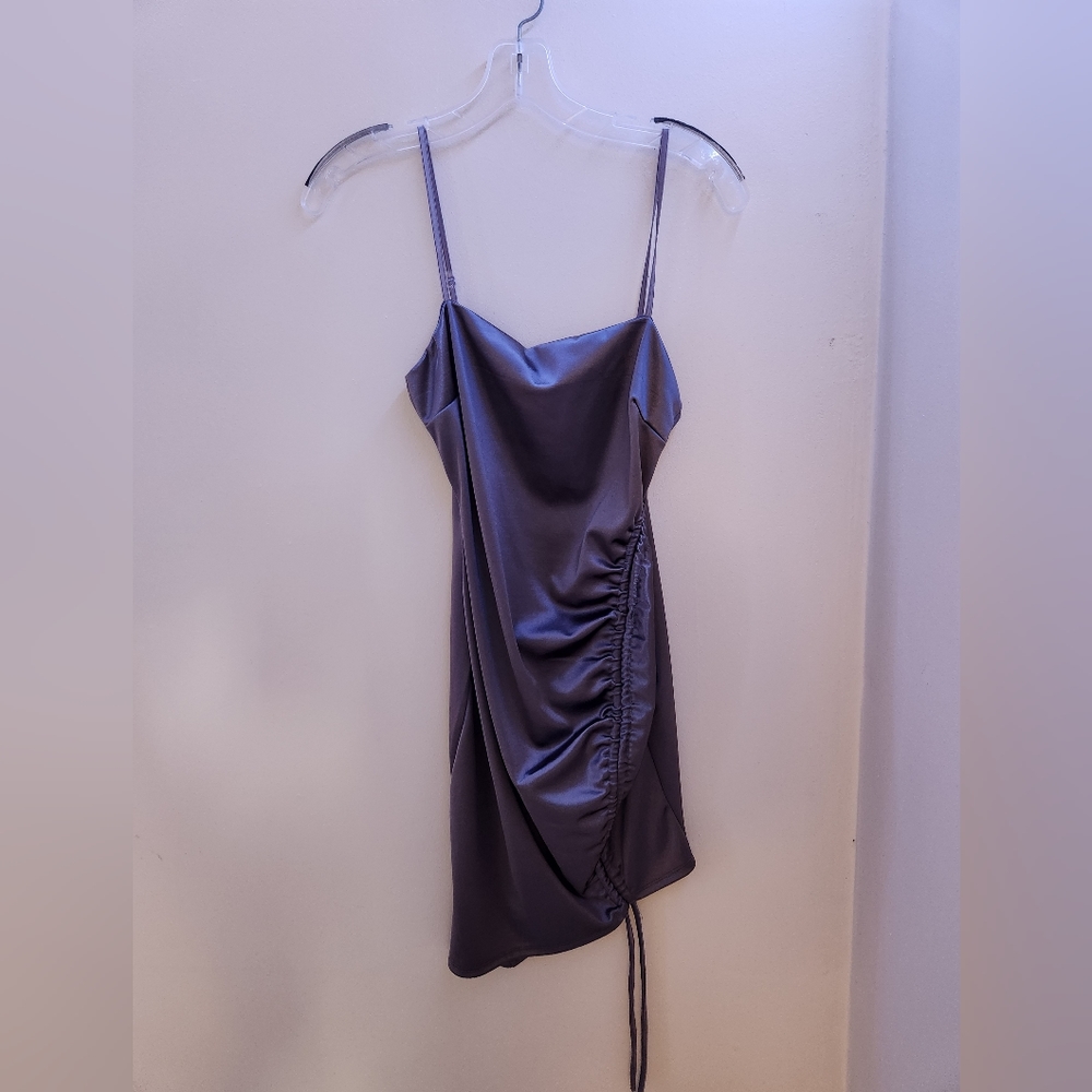 gLARE purple silky dress